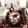 European Style Luxury Living Room Carpet - Red Retro Design
