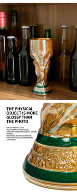 Premier Football Soccer Trophy Shaped Beer Glass
