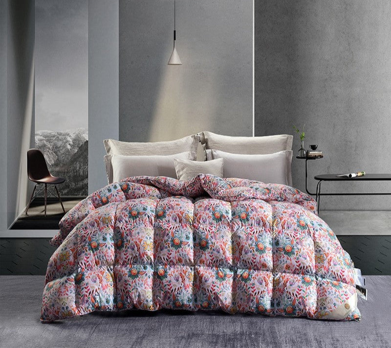 Italy Import Silk Duvet 95 White Goose down Quilt Winter Quilt Thickened Heattech Mute Floor Heating Air-Conditioning Quilt Julia M LifeStyles
