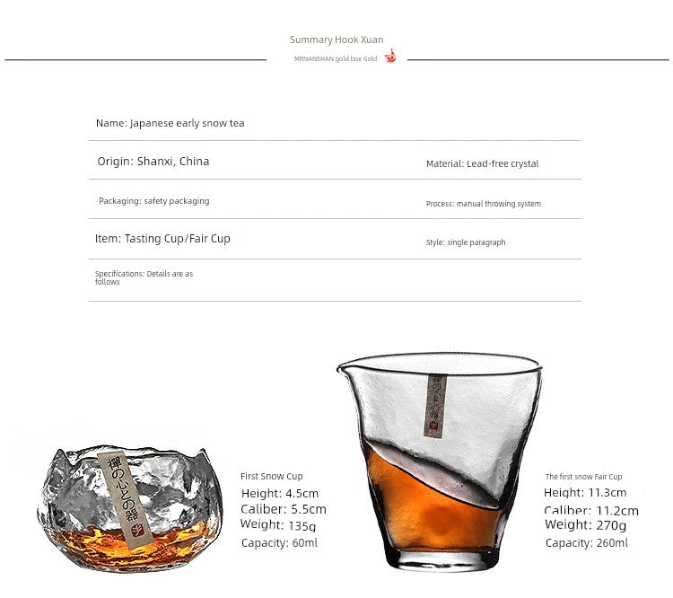 Handmade Retro Japanese Style Mini Glass Tea Cup