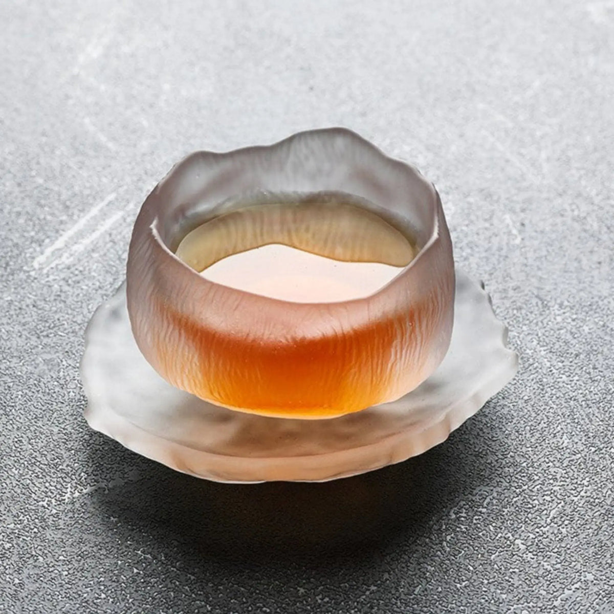 Elegant Frosted Japanese Glass Tea Cup – Single Serve Delight Julia M Home & Kitchen