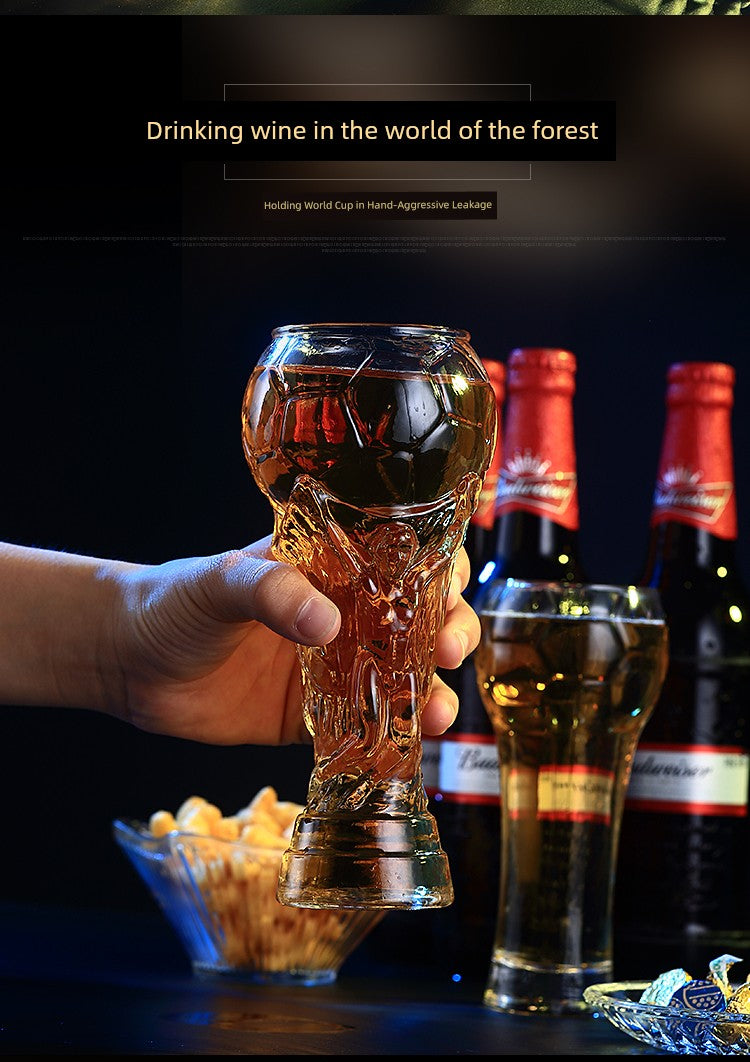 Creative World Cup Beer Steins FIFA World Cup Glass Cup Bar Juice Football Water Cup Handmade Beer Mug