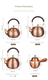 Handmade Outdoor Stove for Making Tea Copper Pot