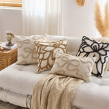 Ultra Soft Chenille Bow Decorative Pillow Cover Julia M LifeStyles