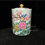 1PC Ceramic Storage Jar with Lid Coffee Table Tea Jar Living Room Candy Jar Household Kitchen Supplies Cereal Dispenser Julia M LifeStyles