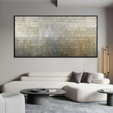 Noir Horizon Textured Canvas | Handmade Palette Knife Abstract Wall Art