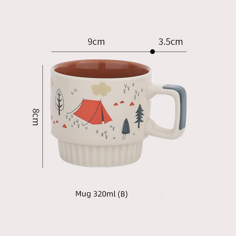 Elegant Bear Valley Ins Style Ceramic Mug
