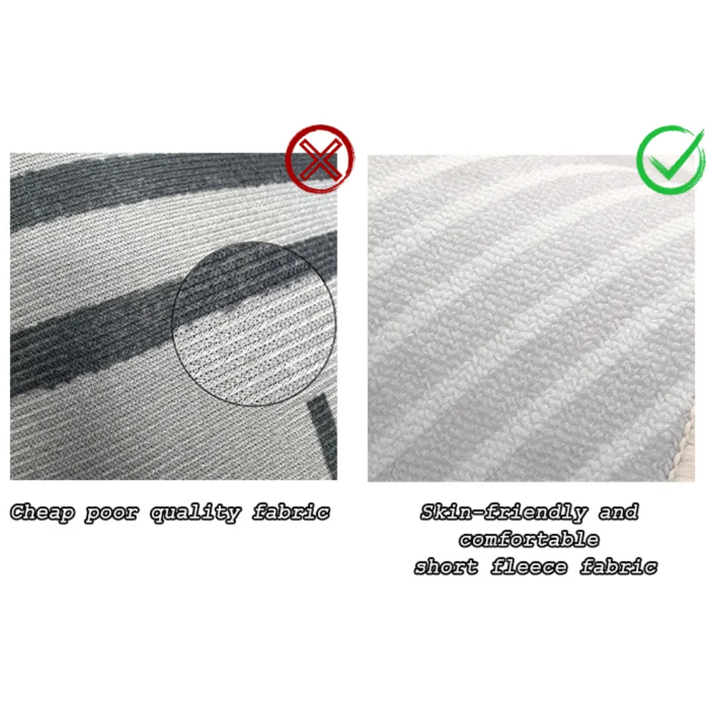 Simple Black And White Style Carpet