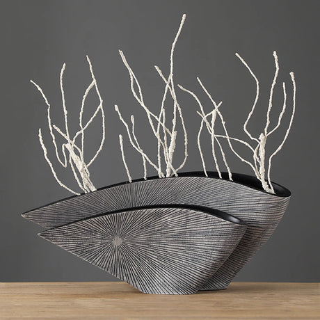Atelier Form Sculptural Resin Vase | Modern Decorative Accent