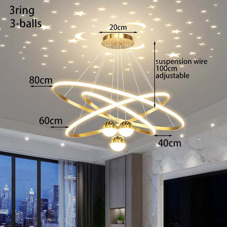 Starry Sky Ceiling Pendant Lamp