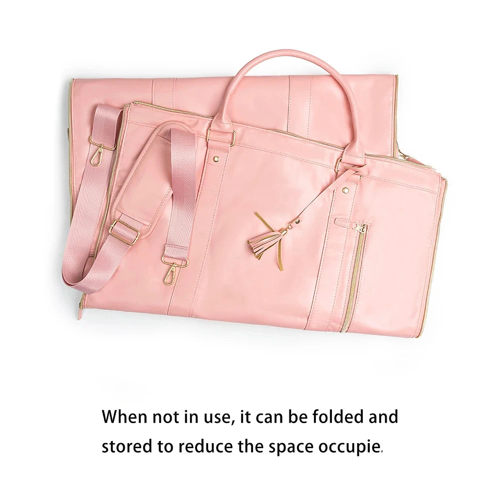 2in1 Convertible Garment Bag Foldable Suit Storage Bag Large Capacity Travel Duffle Bag Waterproof Tote Fitness Gym Bag - Julia M LifeStyles