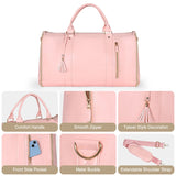 2in1 Convertible Garment Bag Foldable Suit Storage Bag Large Capacity Travel Duffle Bag Waterproof Tote Fitness Gym Bag - Julia M LifeStyles