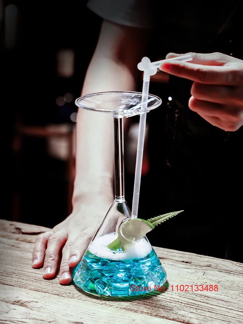 Funny Upside Down Cocktail Glass Upside Down Martini Cocktail Cup Inverted Juice Tumbler Opposite Cocktail Glass Cup Wholesale - Julia M LifeStyles