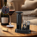 4-in-1 Luxury Electric Wine Opener Set with Stopper and Pourer Julia M Home & Kitchen