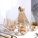 Geometric Crystal Glass Cafe and Glasses Set - Julia M LifeStyles