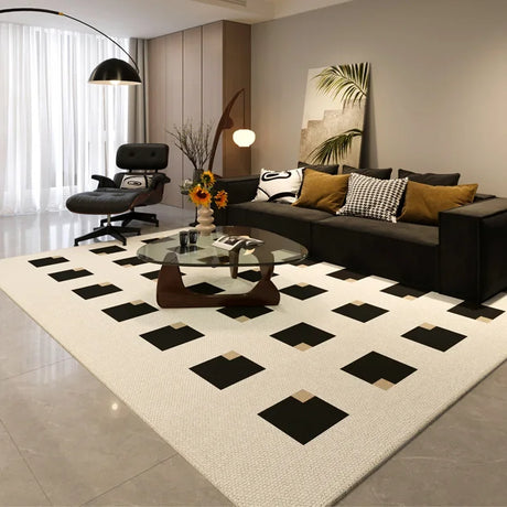 Simple Black And White Style Carpet