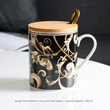 Florence Exquisite European-Style Bone China Mug with Lid and Spoon Julia M LifeStyles