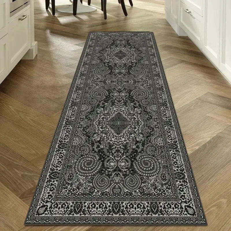 Bohemian Corridor Carpet Geometric Pattern Crystal Velvet Floor Mat - Julia M LifeStyles