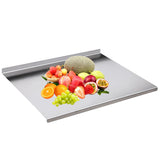 Stainless Steel Cutting Board with Lip - Versatile Kitchen Essential