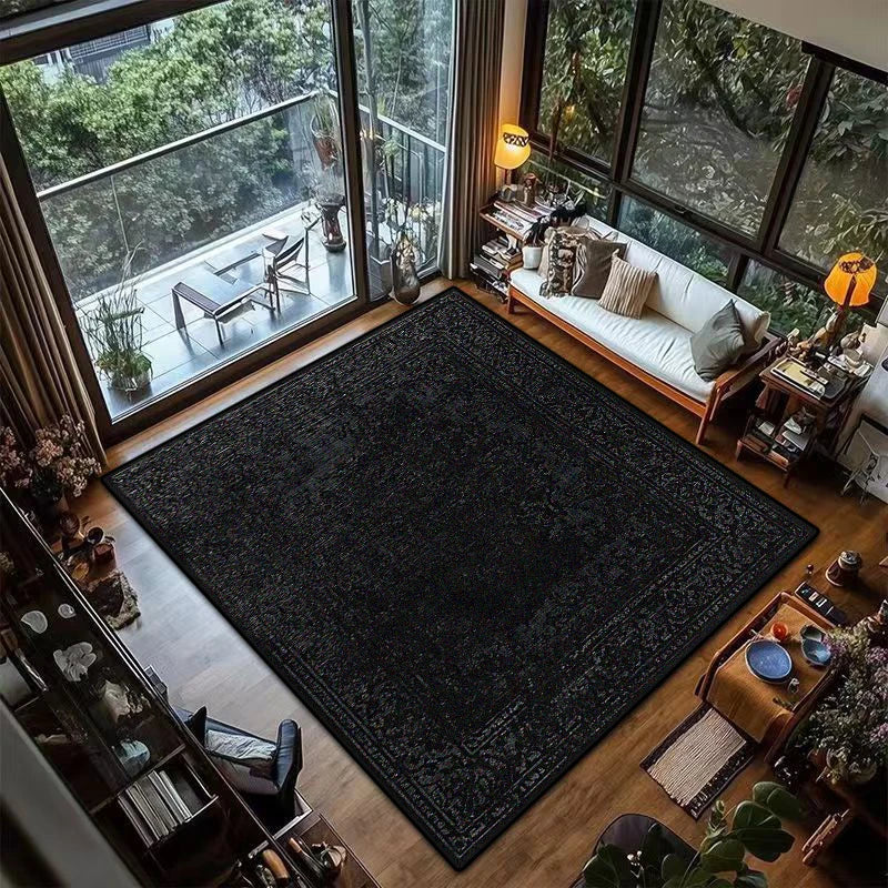 Luxury Retro Black Persian Carpet - Julia M LifeStyles