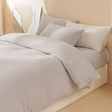 Plush Fleece Duvet Cover Set with Sheet, 4-Piece