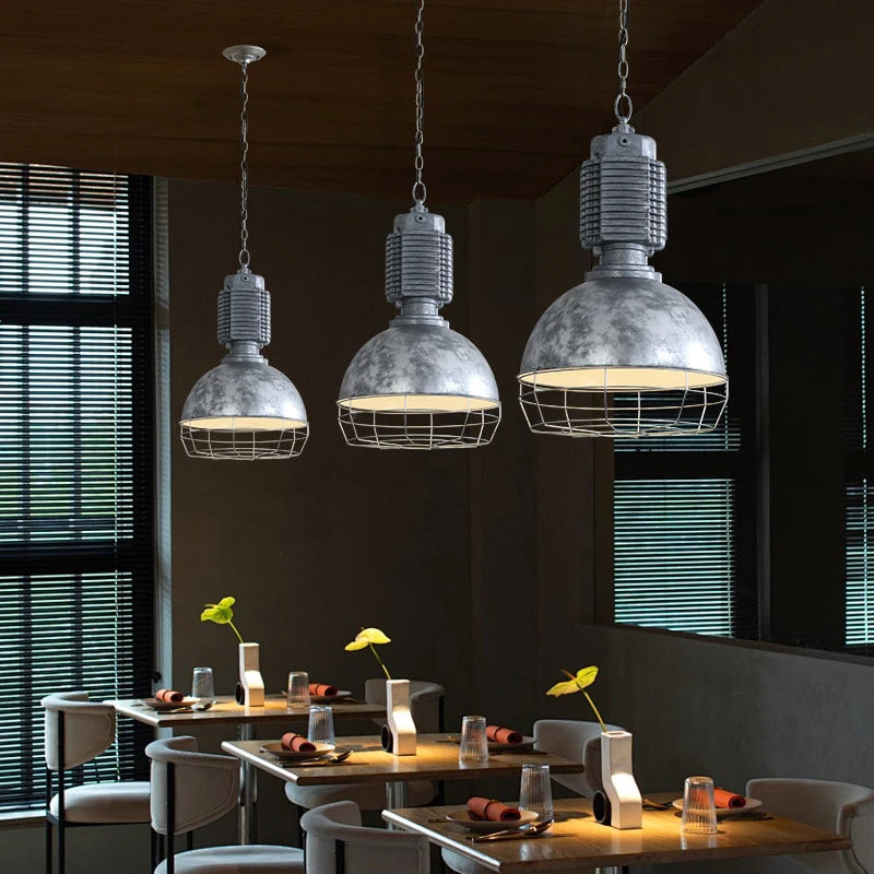 Medieval American industrial style cast aluminum chandelier Light restaurant bar shop Dining Room Lamp kitchen living room Light