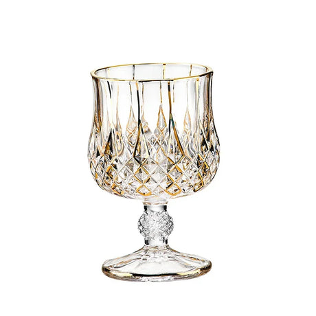 High-end European classical crystal glass liquor bottle foreign wine glass household whiskey glass set spirits glass wine set