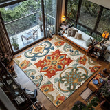 Vintage Bohemian Easy Care Foldable Door Bathroom Floor Mat