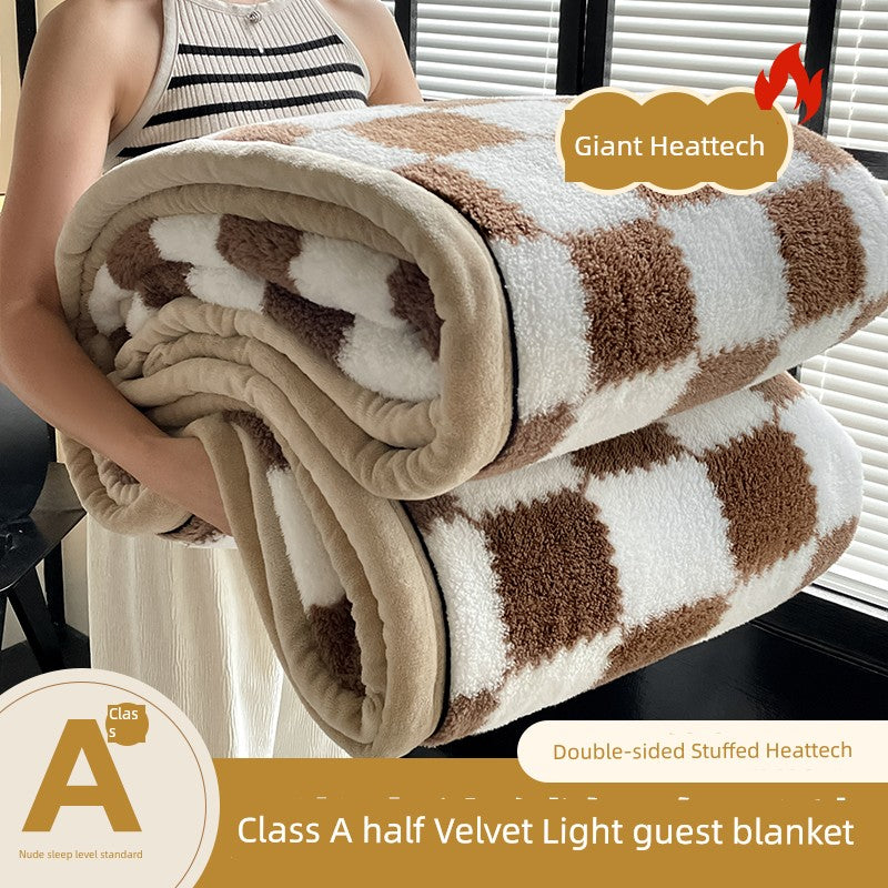 Winter Coral Fleece Cover Throw lanket Office Nap Blanket Sofa Cover Dormitory Half Velvet Blanket Julia M LifeStyles