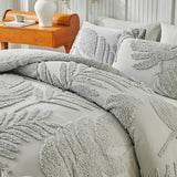 New Monstera Leaves Tufted Duvet Cover Set Single Double Bedding Set King Soft Comfortable Durable Quilt Cover and Pillowcases
