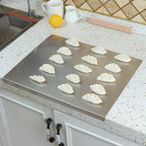 Stainless Steel Cutting Board with Lip - Versatile Kitchen Essential