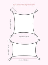 1pc Canvas Pillow Cover with Triangular Line Pattern & Looped Pile Embroidery Craft, Suitable for Home, Outdoor and Daily Use - Julia M LifeStyles