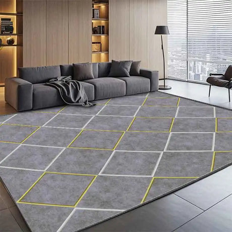 Modern Light Luxury Abstract Rug for Living Room