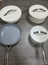 Carawayhome Nonstick Ceramic Cookware Set - Oven Safe & Easy Cleanup