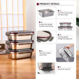 Bento Lunch Boxes adults，Kitchen Organizers Camping Airtight Tupper Lunchbox Food Side Dish Taper Meal Prep Storage Containers Julia M LifeStyles