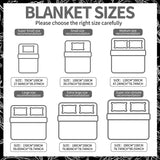 Super Thick Blanket for Winter Warm Lamb Fleece Plaids for Sofa Single/Queen/King Leaves Printed Bedspread Winter Thow Blanket Julia M LifeStyles