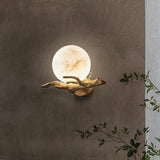 Carrara Marble Outdoor Wall Sconce
