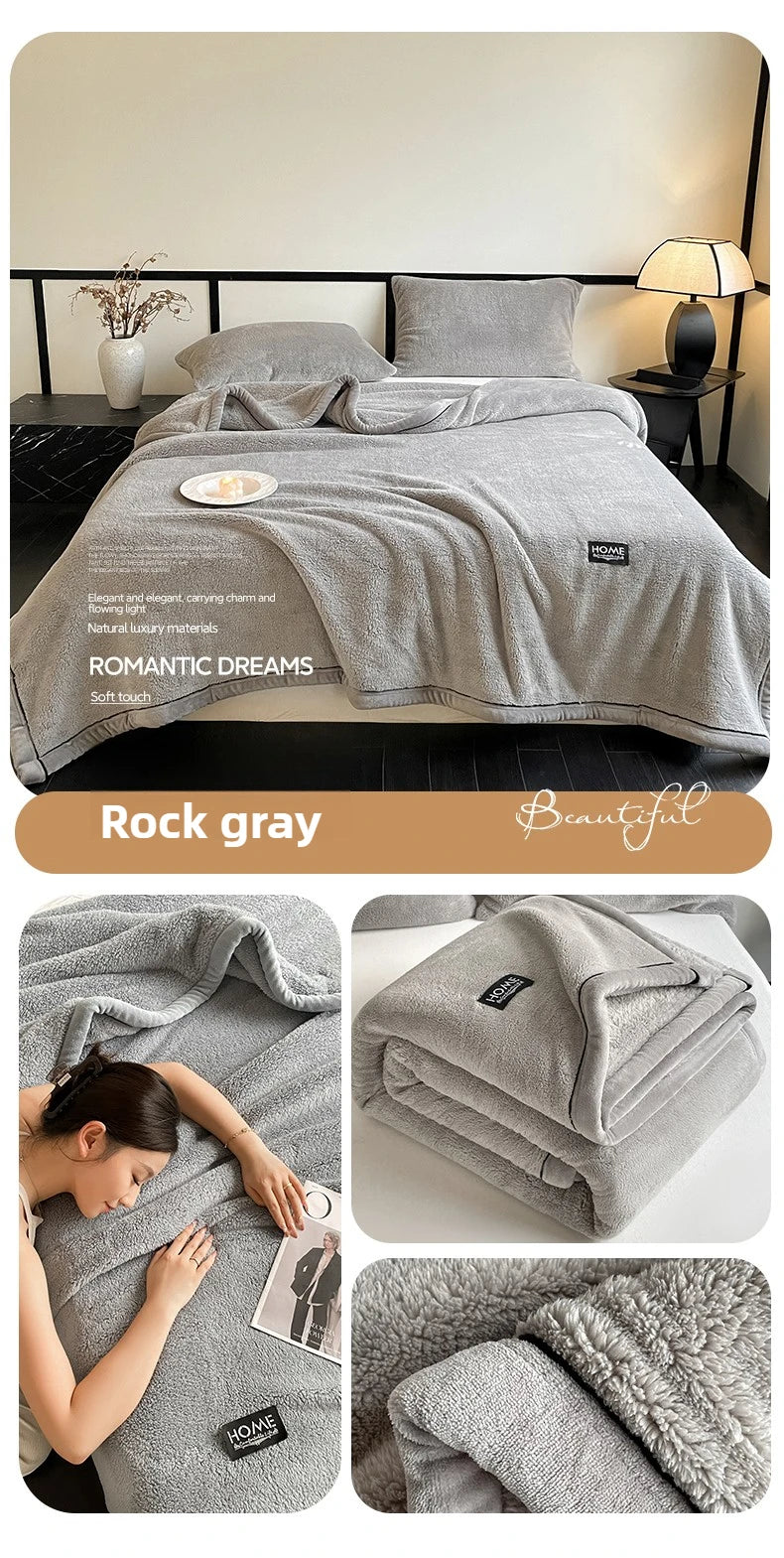 Plush Warm Winter Blanket A Grade Coral Fleece Flannel Soft Thick Bed Blankets for Sofa Single Double Couple Furry Bedspread Julia M LifeStyles