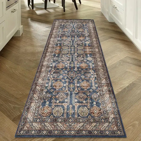 Bohemian Corridor Carpet Geometric Pattern Crystal Velvet Floor Mat