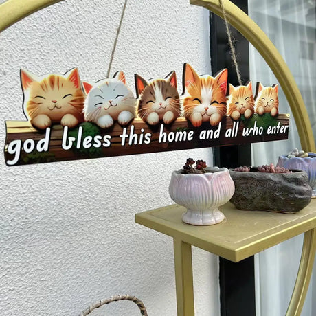 Wooden Inspirational Hanging Wall Art with Rope for Home Decor
