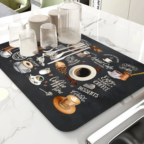 Coffee Machine Mat Waterproof Drain Pad