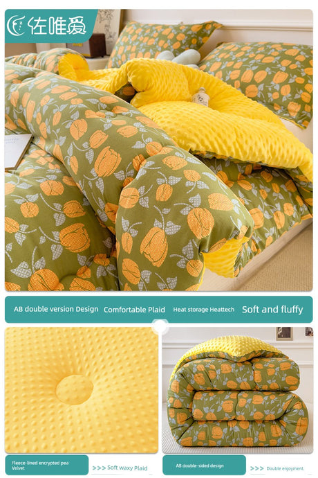 Quilt Thickened Heattech Adult Integrated Winter Quilt Spring and Autumn Duvet Insert All Year Round Neutral Machine Washable Julia M LifeStyles