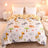 Cartoon Cars Duvet Cover Queen Size 100% Cotton Reversible Bedding for Kids Teens Boys, Car Bus Yellow Striped Comforter Cover - Julia M LifeStyles