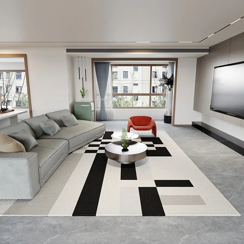 Simple Black And White Style Carpet