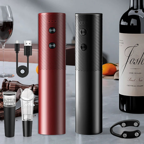Rechargeable Electric Wine Bottle Opener Set - Julia M LifeStyles