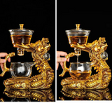 Dragon Automatic Tea Set Magnetic Suction Glass Lazy Kung Fu Teapot Set Household Heat-resistant Tea Maker Julia M LifeStyles