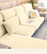 Thickened Elastic Silver Fox Fleece Sofa Cover