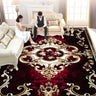 European Style Luxury Living Room Carpet - Red Retro Design