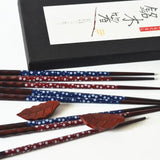 Chinese style gift box creative wooden chopsticks four pairs of chopsticks chopstick rest gift box Julia M LifeStyles