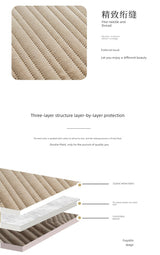 Fleece-Lined Quilted Bed Cover Set for Cozy Elegance
